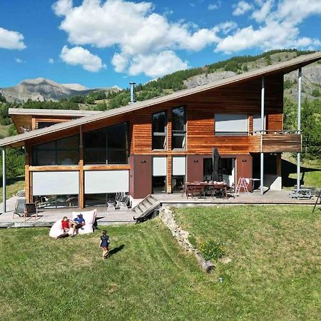 Chalet D'Architecte Avec Vue Panoramique Allos Exteriér fotografie