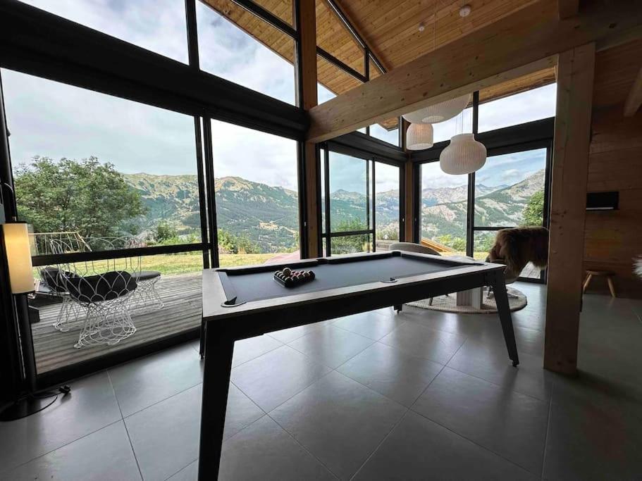 Chalet D'Architecte Avec Vue Panoramique Allos Exteriér fotografie