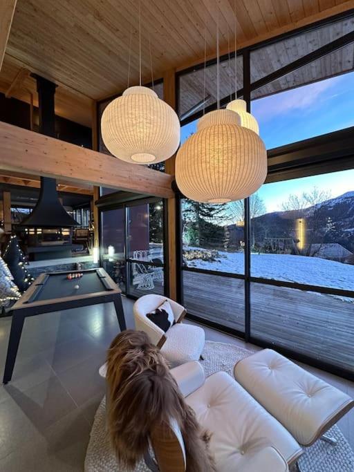 Chalet D'Architecte Avec Vue Panoramique Allos Exteriér fotografie