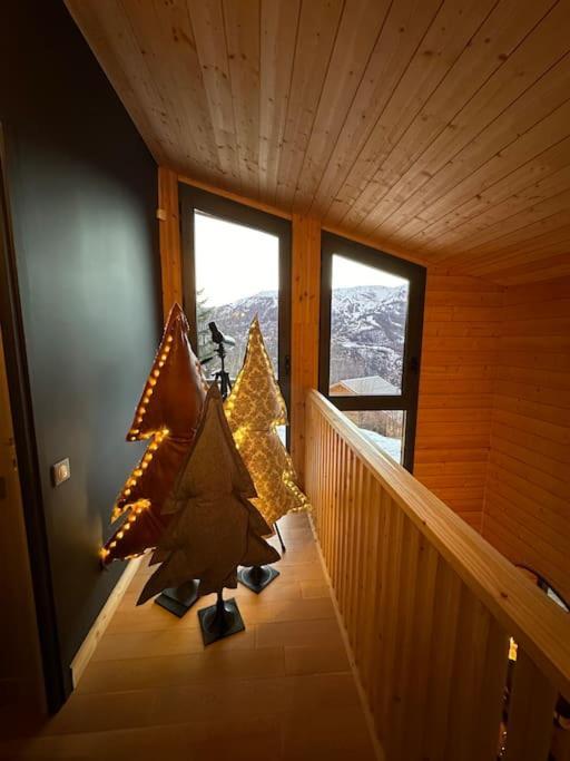 Chalet D'Architecte Avec Vue Panoramique Allos Exteriér fotografie