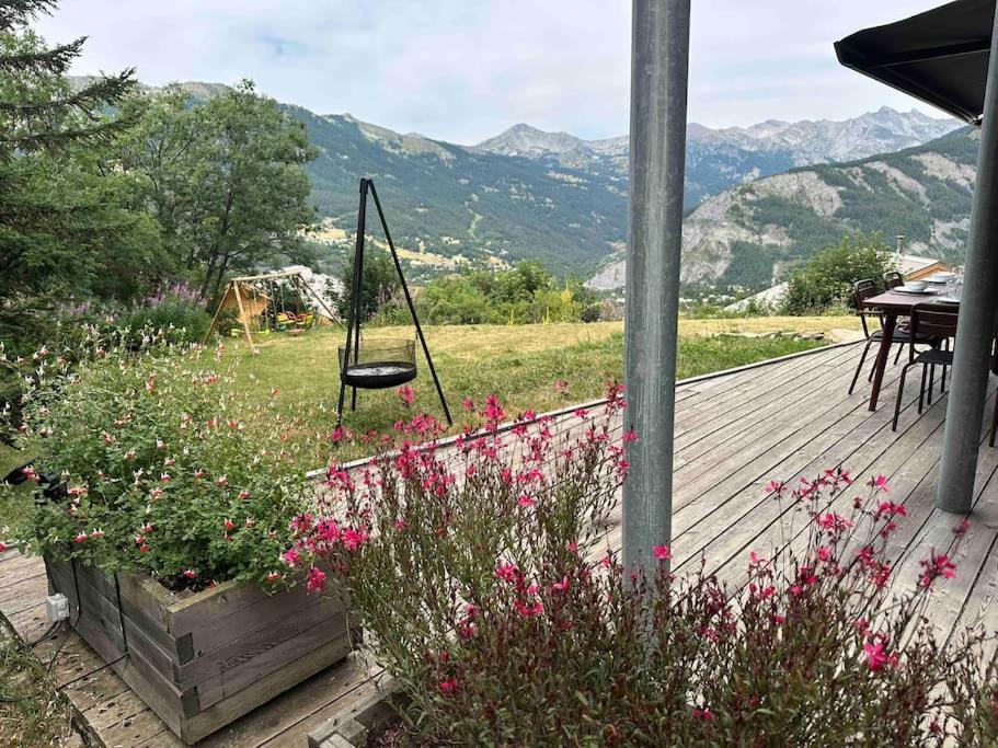 Chalet D'Architecte Avec Vue Panoramique Allos Exteriér fotografie