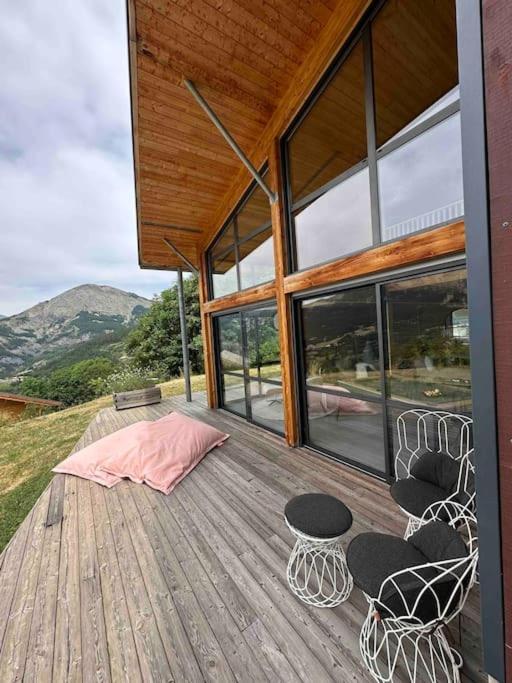 Chalet D'Architecte Avec Vue Panoramique Allos Exteriér fotografie