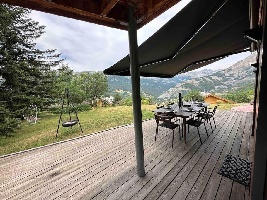 Chalet D'Architecte Avec Vue Panoramique Allos Exteriér fotografie