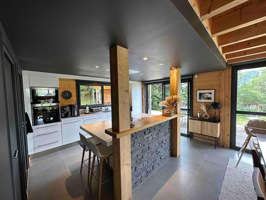 Chalet D'Architecte Avec Vue Panoramique Allos Exteriér fotografie