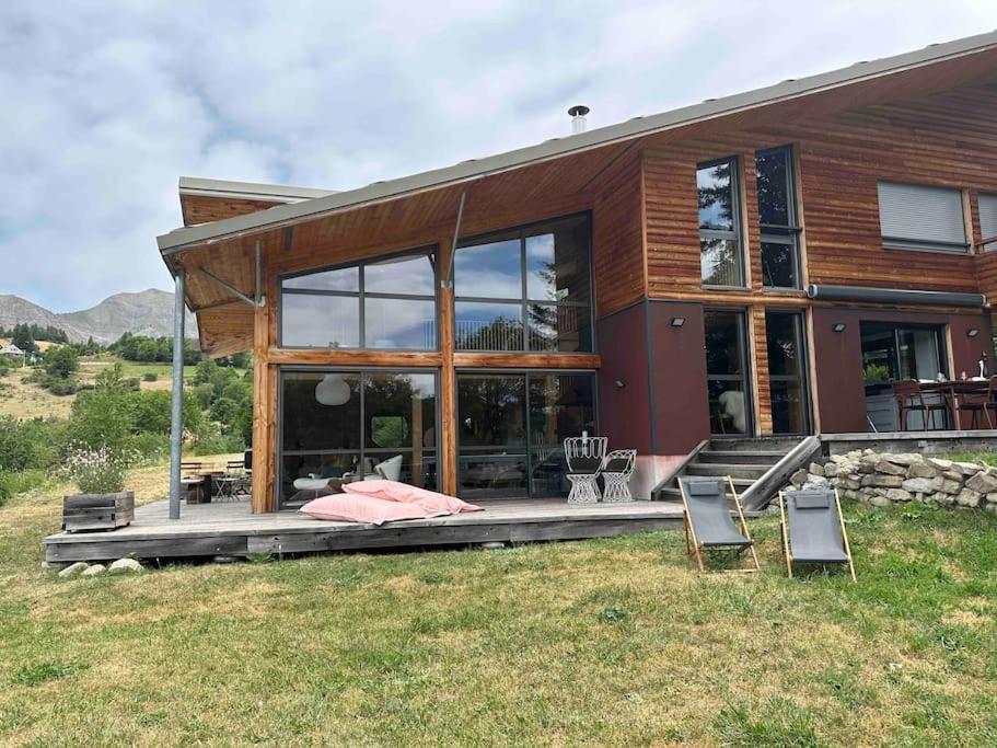 Chalet D'Architecte Avec Vue Panoramique Allos Exteriér fotografie