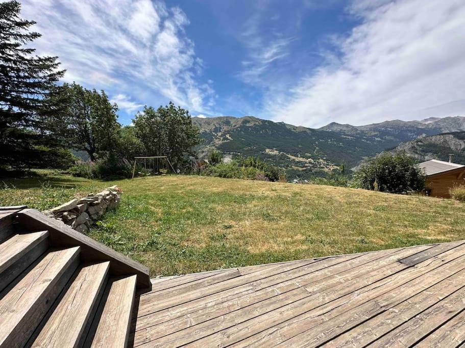 Chalet D'Architecte Avec Vue Panoramique Allos Exteriér fotografie