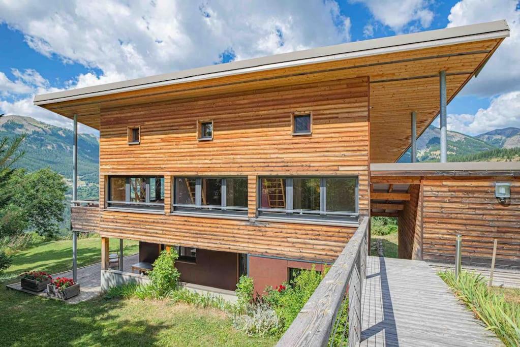 Chalet D'Architecte Avec Vue Panoramique Allos Exteriér fotografie
