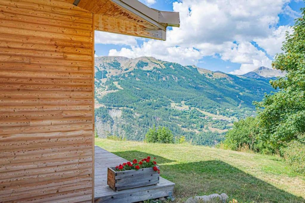 Chalet D'Architecte Avec Vue Panoramique Allos Exteriér fotografie
